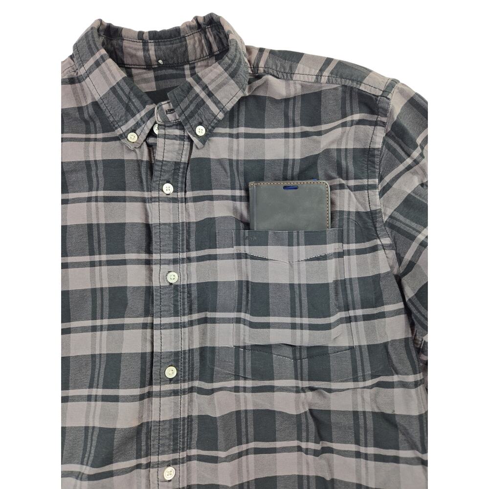 Hurley | Black & Grey Long Sleeve Button Down | Size Large - Picture 2 of 5